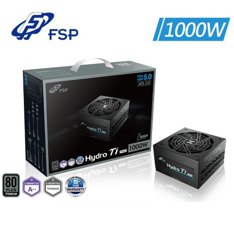 FSP 全漢 HYDRO TI PRO 1000W 鈦金BOX 全模組 電源供應器