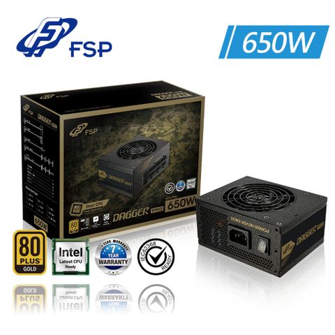 FSP 全漢 Dagger Pro 金鋼彈 650W 金牌 SFX 全模組 電源供應器