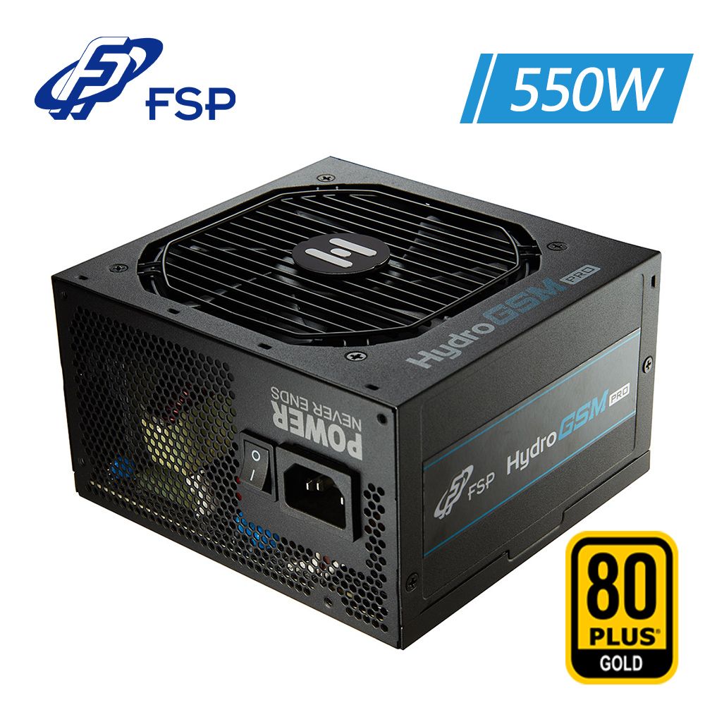 FSP 全漢   Hydro GSM PRO 550W 金牌 半模組 電源供應器