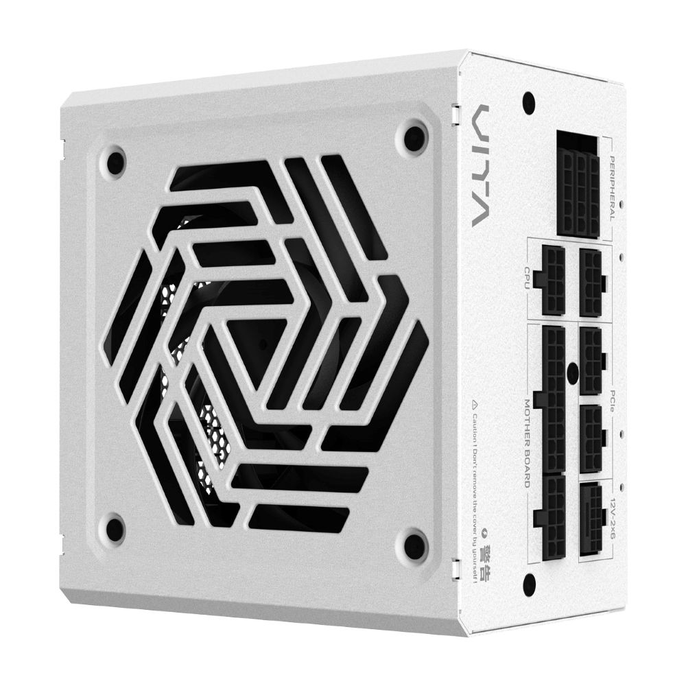 FSP 全漢 【全漢FSP】VITA 1000W ATX3.1 雙金牌全模組電源 純白 (扁線材、液壓軸承風扇、Lambda低噪認證)