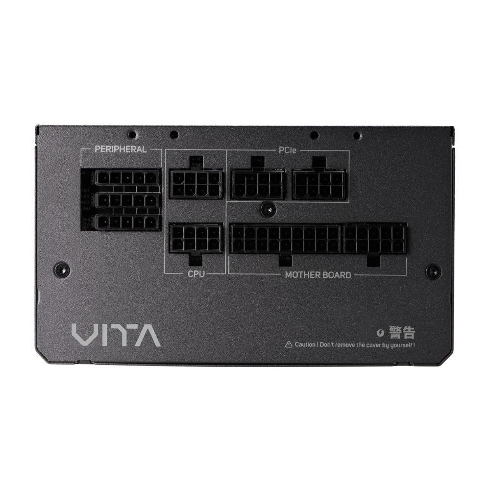 FSP 全漢 【全漢FSP】VITA GM MIT 1000W ATX3.1 PCle5.1 雙金牌全模組電源 純黑 (MIT台灣製造/扁線材)