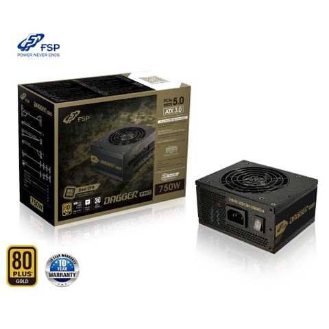 FSP 全漢 SDA2-750,GEN5 DAGGER PRO 750W 80PLUS 金牌 GEN5 全模組 SFX 電源供應器