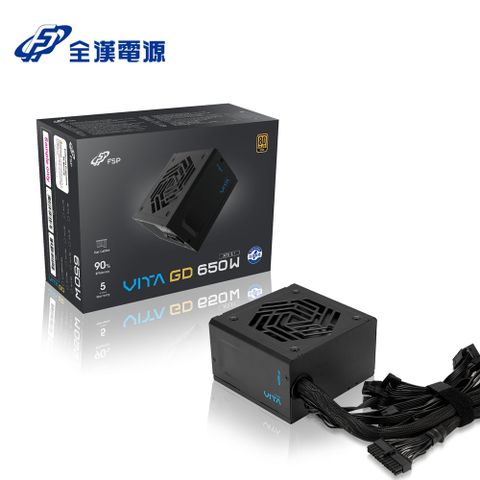 FSP 全漢 VITA GD 650W MIT 80PLUS 金牌 直出線 電源供應器