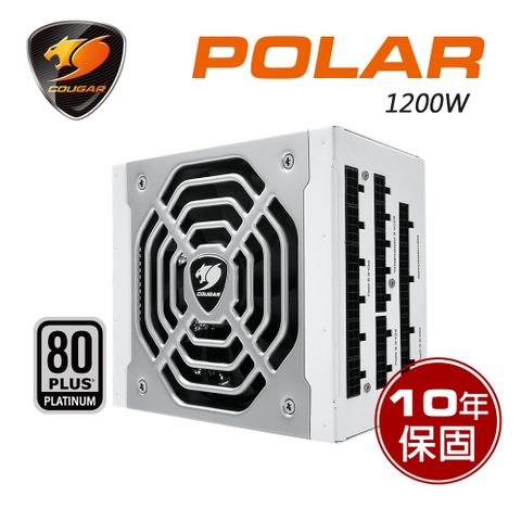 COUGAR 美洲獅 POLAR 1200W 白金牌 電源供應器 DC-DC 日系電容 10年保固