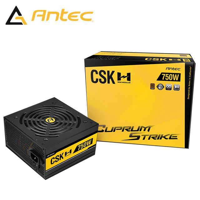 Antec 安鈦克   CSK750H  80PLUS 銅牌 半模組 Cuprum Strike 電源供應器