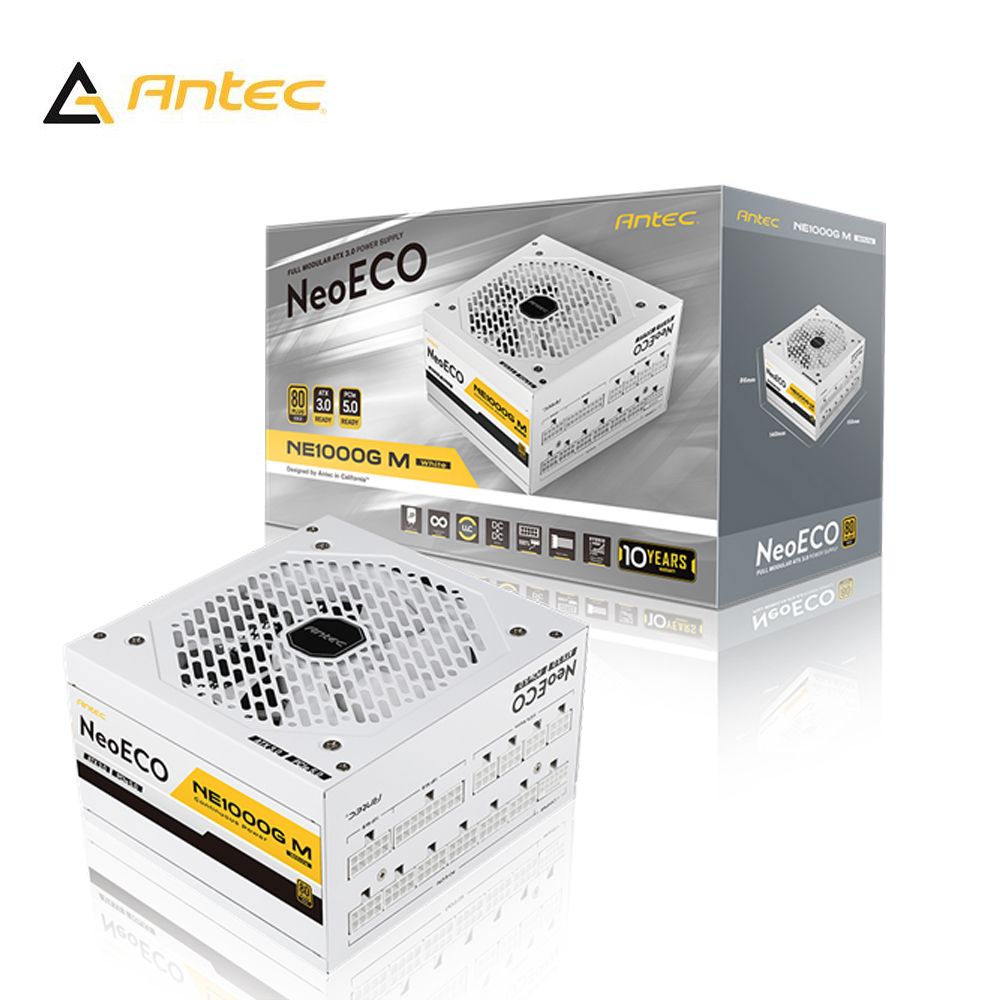 Antec 安鈦克   NE1000G M(W) ATX3.0 80PLUS 金牌 全模組 白色 電源供應器