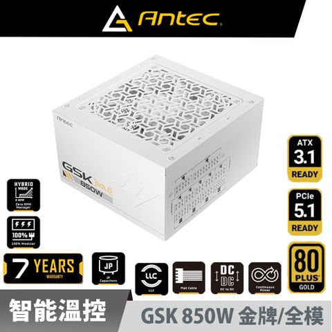Antec 安鈦克 GSK850(W) 電源供應器