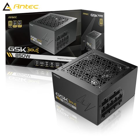 Antec 安鈦克 GSK850 ATX3.1 850W 80PLUS 金牌 PCIe 5.1 電源供應器