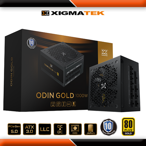 Xigmatek Odin Gold 1000W 80+金牌 全模組 全日系電容 ECO 電源供應器