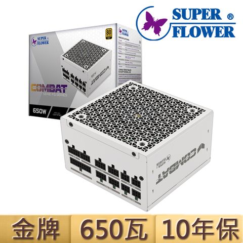 SUPER FLOWER 振華 COMBAT FG  650W ATX3.1 金牌 全模組電源供應器