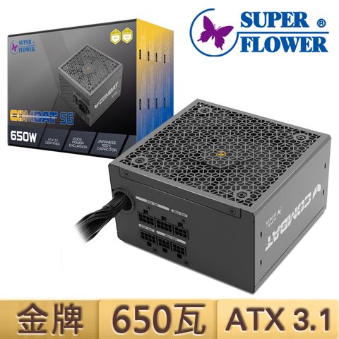 振華 COMBAT SG ATX3.1 金牌 半模組 650W