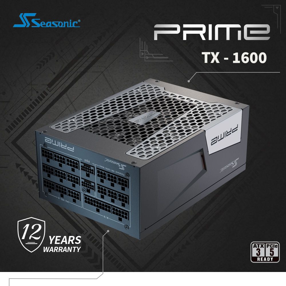 海韻PRIME TX 1600 ATX3 鈦金/全模電源供應器- PChome 24h購物