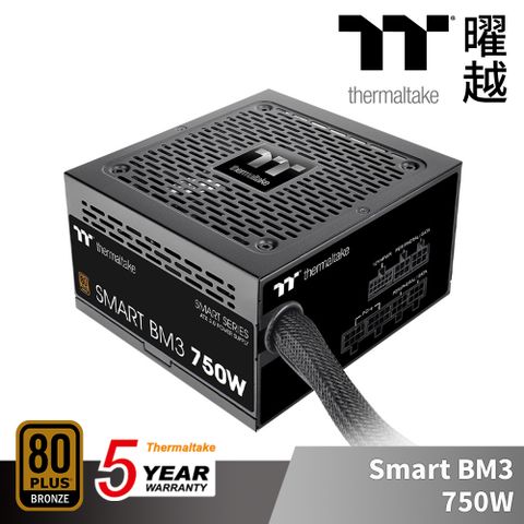 曜越 Smart BM3 750W 銅牌 認證 電源供應器 五年保固 半模組 支援ATX3.0 PCle Gen5.0_PS-SPD-0750MNFABT-3
