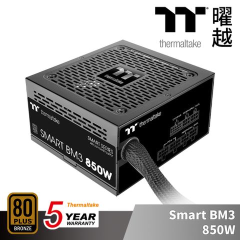 曜越 Smart BM3 850W 銅牌 認證 電源供應器 五年保固 半模組 支援ATX3.0 PCle Gen5.0_PS-SPD-0850MNFABT-3