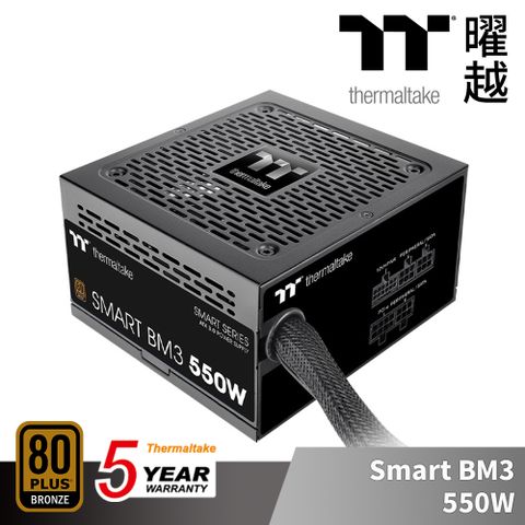 曜越 Smart BM3 550W 銅牌 認證 電源供應器 五年保固 半模組 支援ATX3.0 PCle Gen5.0_PS-SPD-0550MNFABT-3