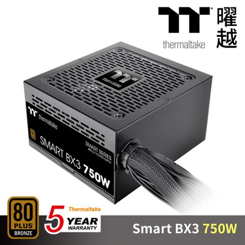 Thermaltake 曜越 Smart BX3 750W 銅牌認證 電源供應器 ATX 3.1 五年保_PS-SPD-0750NNFABT-3