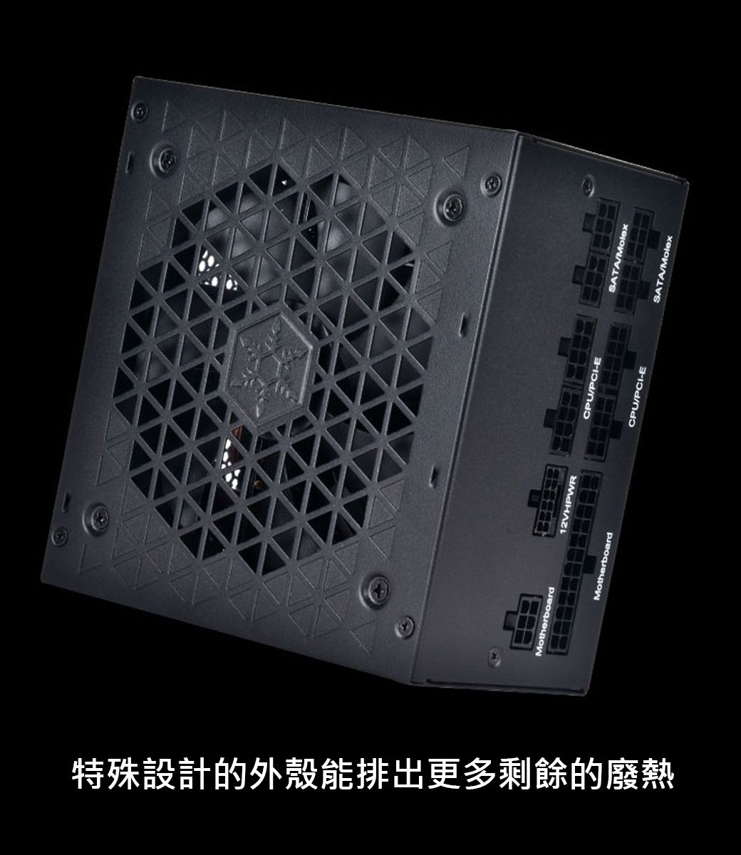 特殊設計的外殼能排出更多剩餘的廢熱HPWRU/PCI-ESATA/MotherboardCPU/PCI-ESATA/Molex
