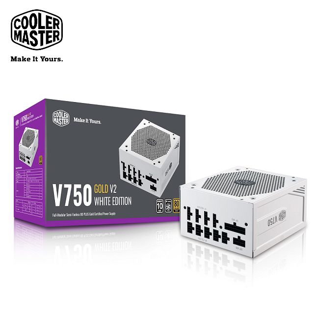 Cooler Master V750 Gold V2 White Edition 750W 電源供應器白色版