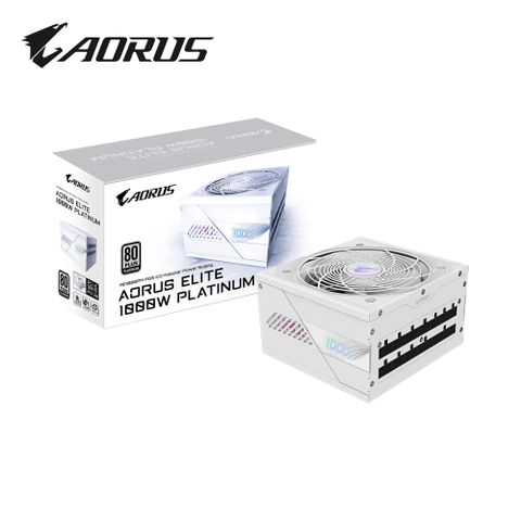 GIGABYTE 技嘉 GP-AE1000PM PG5 ICE 白金牌 電源供應器 (白色)