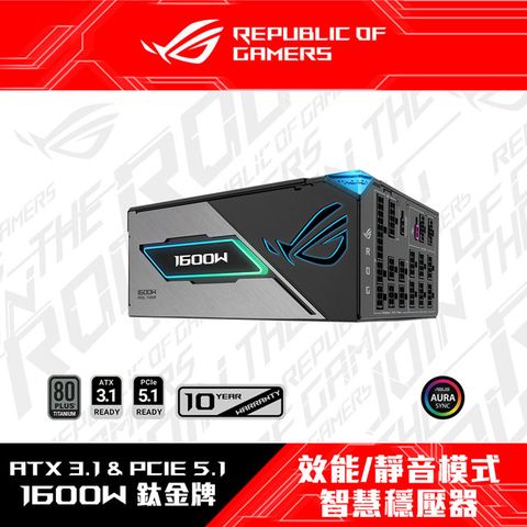 ASUS 華碩 ROG THOR III 1600W 鈦金牌 ATX3.1電源供應器