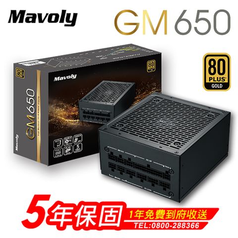 GM650 電源供應器(80Plus金牌)