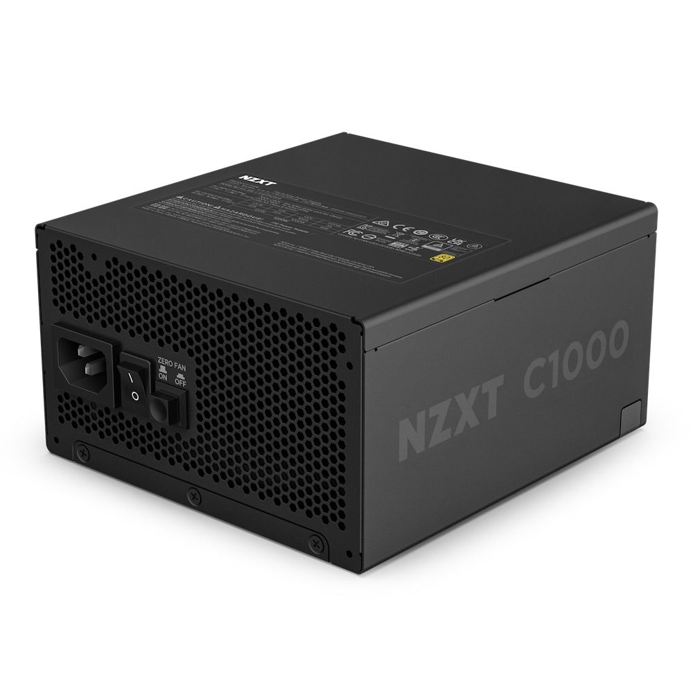 NZXT 恩傑 【NZXT美商恩傑】C1000 ATX3.1 金牌全模靜音電源純黑(12年換新/近白金效率/雙金認證/12V-2X6)