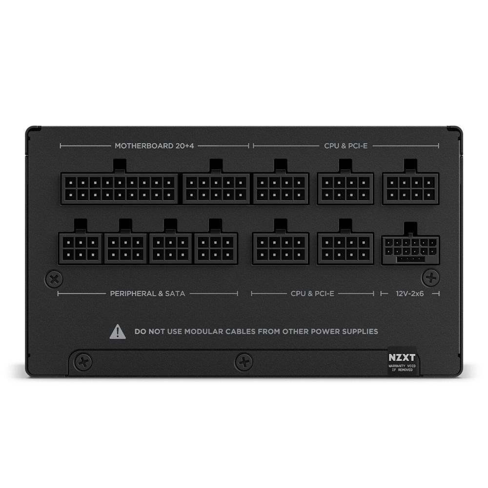 NZXT 恩傑 【NZXT美商恩傑】C1000 ATX3.1 金牌全模靜音電源純黑(12年換新/近白金效率/雙金認證/12V-2X6)