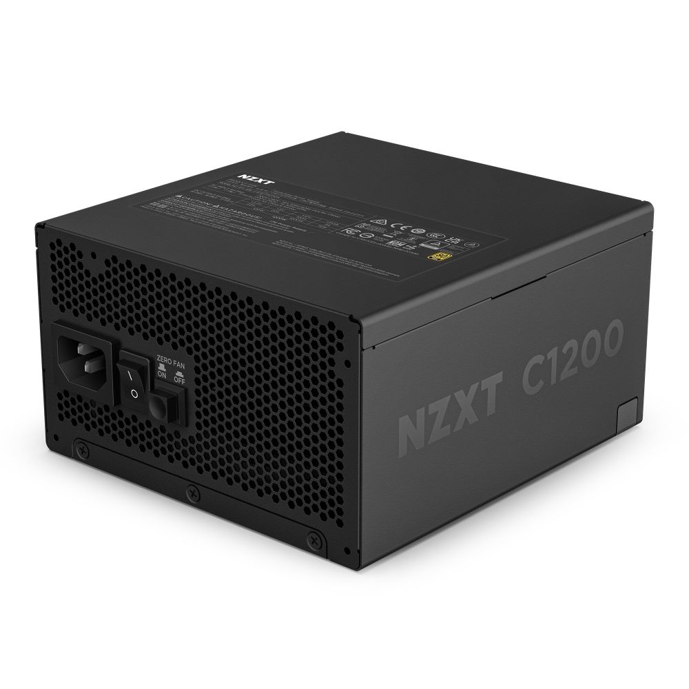 NZXT 恩傑 【NZXT美商恩傑】C1200 ATX3.1 金牌全模電源 純黑(12年換新/近白金效率/雙金認證/12V-2X6)