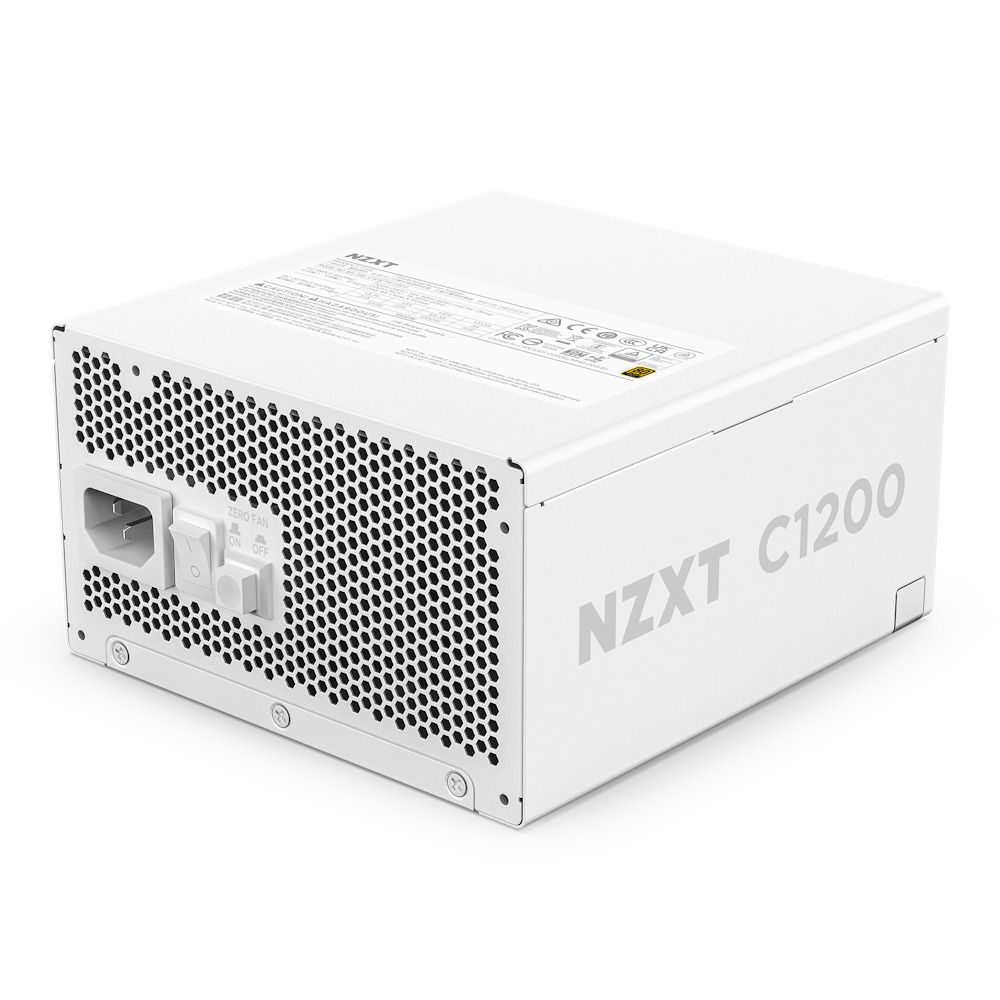 NZXT 恩傑 【NZXT美商恩傑】C1200 ATX3.1 金牌全模電源 純白(12年換新/近白金效率/雙金認證/12V-2X6)