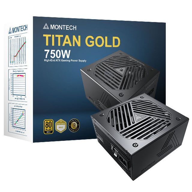 MONTECH (君主) TITAN 750W 80Plus 金牌 全模組 PCIE5.0 ATX3.0 電源供應器