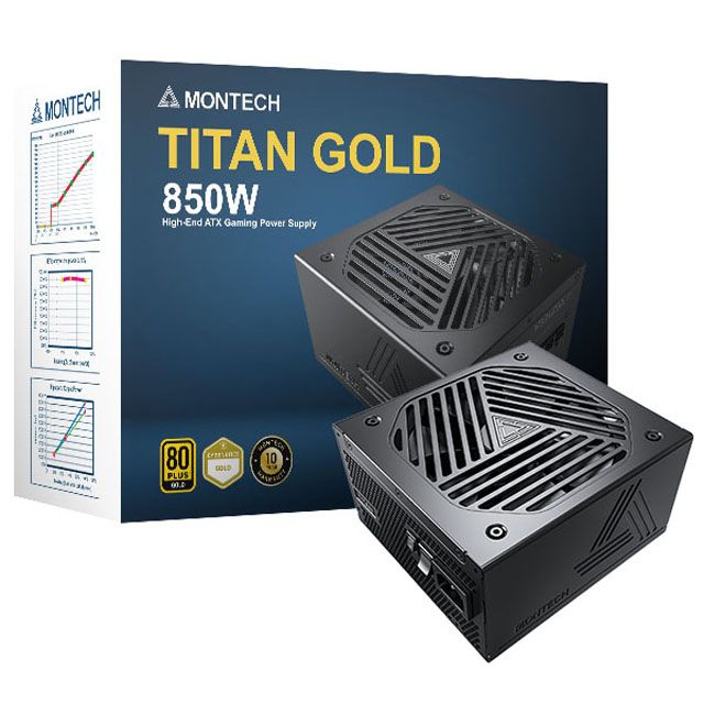 MONTECH (君主) TITAN 850W 80Plus 金牌 全模組 PCIE5.0 ATX3.0 電源供應器