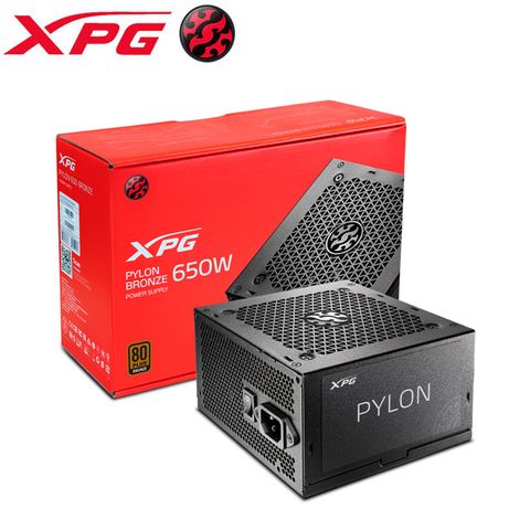 XPG 威剛 CORE PYLON 650W 80PLUS 銅牌 液態風扇 DC-DC 電源供應器