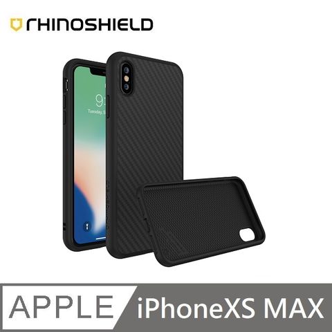 RHINOSHIELD 犀牛盾 SolidSuit 碳纖維 防摔背蓋手機殼 適用 iPhone XS MAX - 6.5吋