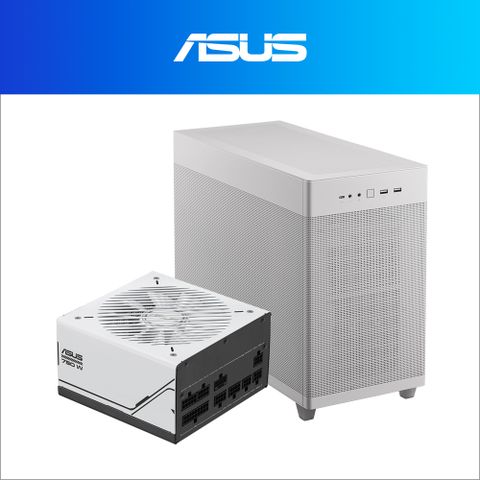 ASUS Prime 750W 金牌電源 + ASUS Prime AP201 電腦機殼 (白)