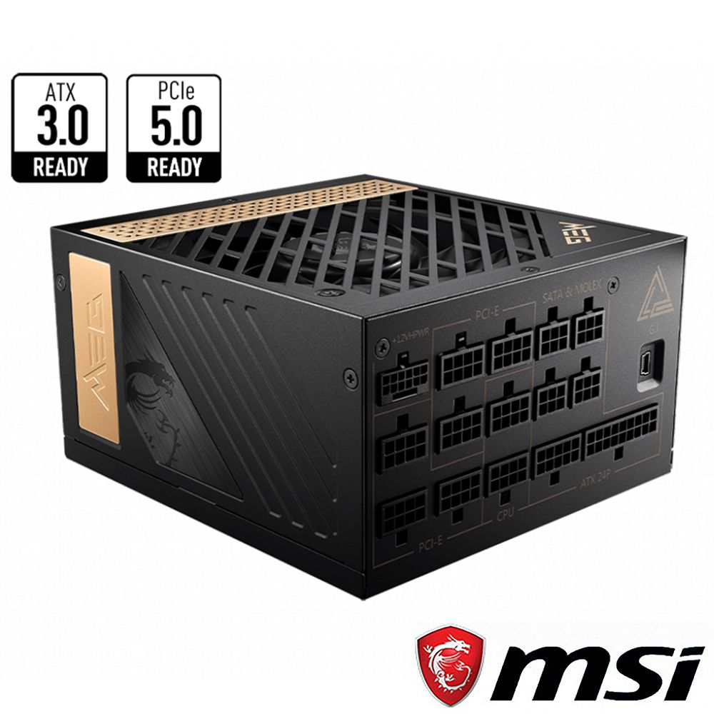 MSI MEG Ai1300P PCIE5 電源供應器- PChome 24h購物