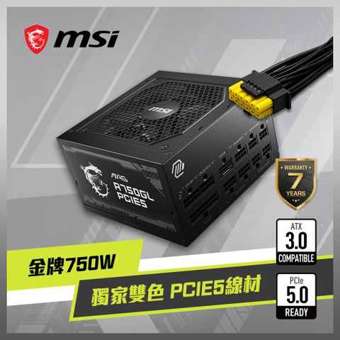 MSI 微星 MAG A750GL PCIE5 電源供應器