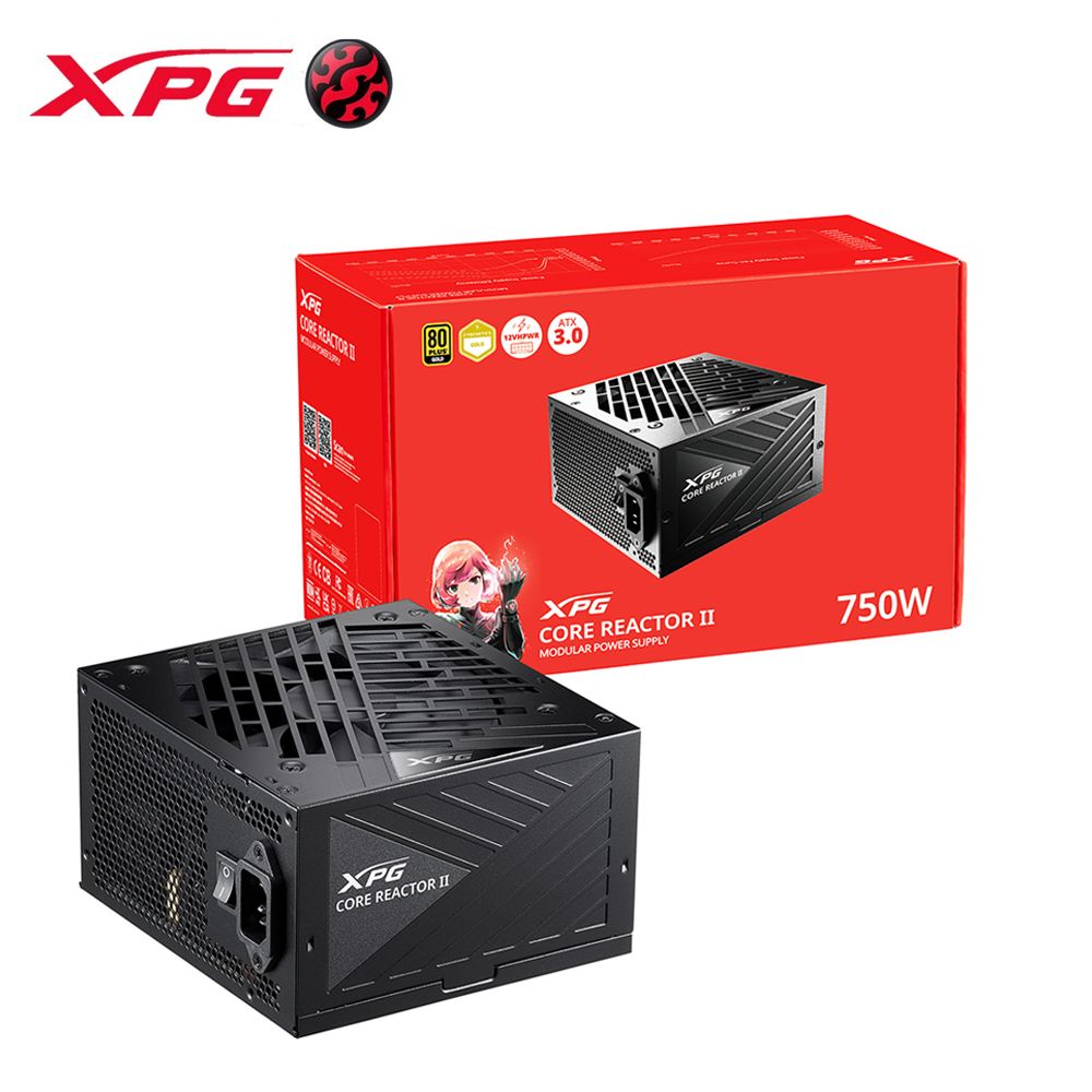 XPG  威剛 CORE REACTOR II 750W 80PLUS 金牌 PCIe 5.0 全模組 電源供應器