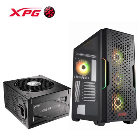 XPG 威剛  CORE REACTOR 850 80PLUS 金牌 全模組 電源+STARKER AIR (黑) 機殼