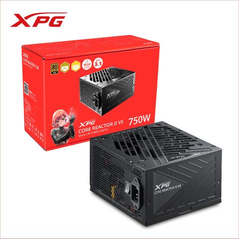 XPG XPG 威剛 CORE REACTOR II VE 750W 80PLUS 金牌 全模組 電源供應器