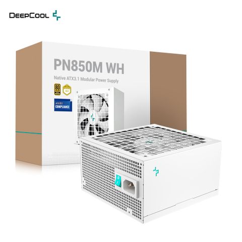 DEEPCOOL 九州風神 PN850M WH 850W 80PLUS 金牌 白色 全模組 ATX3.1 & PCIe 5.1 電源供應器