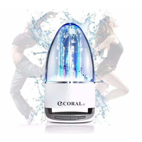 【南紡購物中心】 CORAL M12010 - 療癒系 噴泉式LED炫彩水舞藍芽喇叭