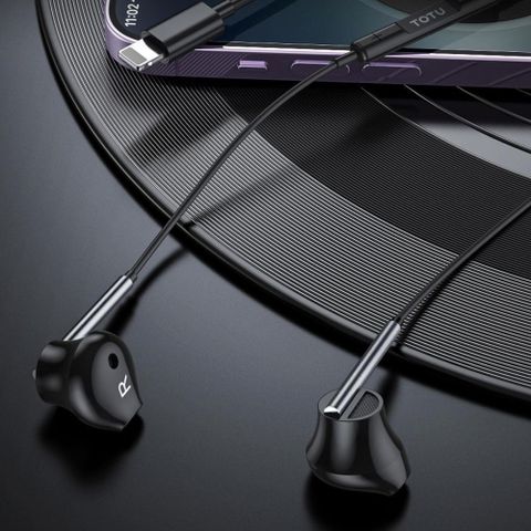 【TOTU】Lightning線控耳機 即插即用 EP-3系列 1.2M 拓途