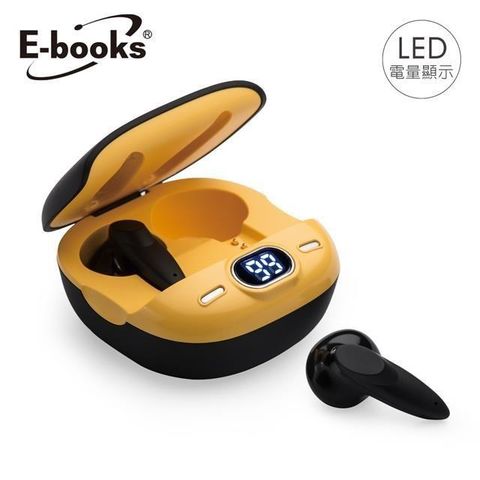 【南紡購物中心】E-books SS38 狂蜂經典款電量顯示藍牙5.3耳機