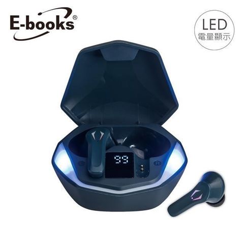 【南紡購物中心】 E-books SS39 電競RGB魔影電量顯示藍牙5.3耳機