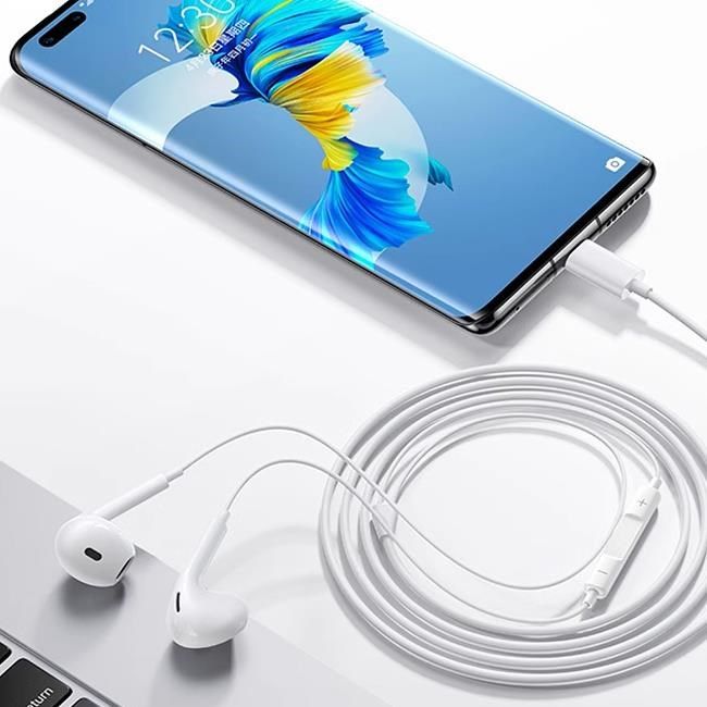  Mate 50 Type-C接口 撥放音樂 語音通話100cm耳機-2個一組