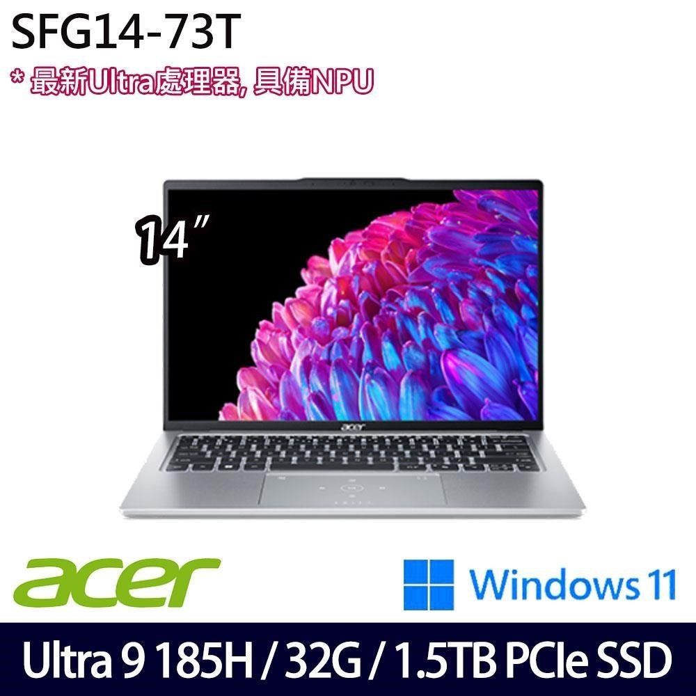 ACER 宏碁 SSD效能 Swift Go SFG14-73T-96UZ 銀 14吋 效能筆電