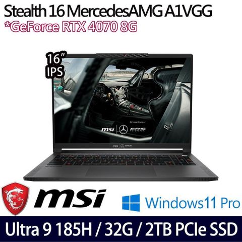 MSI 微星 背光鍵盤 RTX獨顯 Stealth 16 MercedesAMG A1VGG-263TW