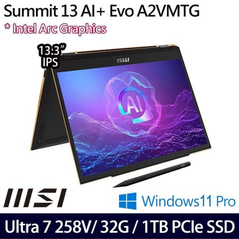 MSI 微星 Summit 13 AI+ Evo A2VMTG-006TW 13.3吋商務筆電