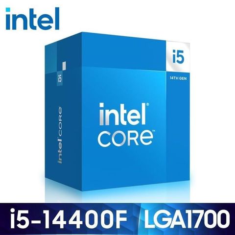 Intel 英特爾 Core i5-14400F 中央處理器 盒裝 (無內顯/含風扇)