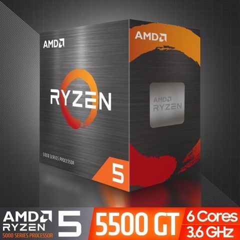 【南紡購物中心】 AMD Ryzen 5-5500GT 3.6GHz 6核心 中央處理器 (R5-5500GT)